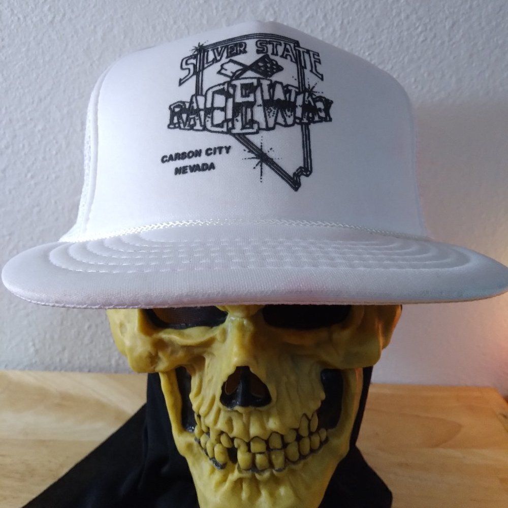 Deadstock Vintage Silver State Raceway Carson City Rope Snap Back Trucker Hat